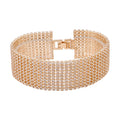 Mehrreihiges Kristall-Carpet-Armband, 19 cm - 10 ct.