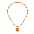 Salamanca Feueropal und Zirkon Halskette, 45 cm - 5,57 ct.