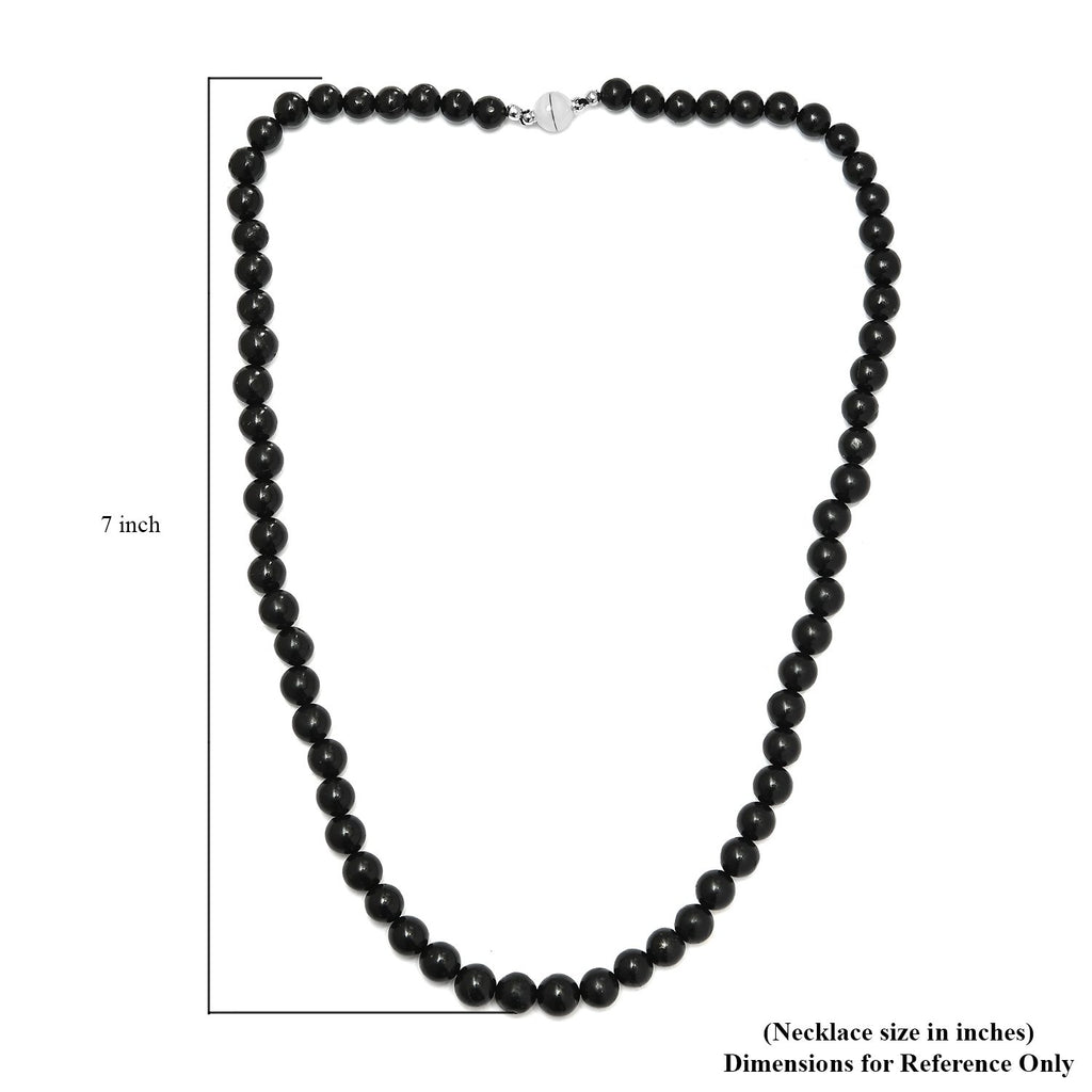 Shungit Halskette, ca. 50 cm, ca. 210.00 ct