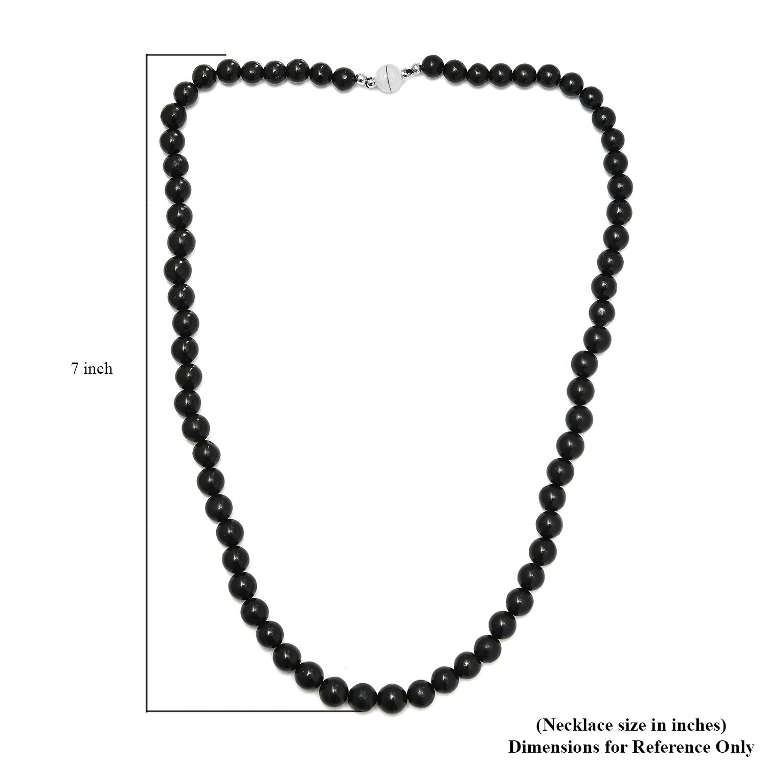 Shungit Halskette, ca. 50 cm, ca. 210.00 ct