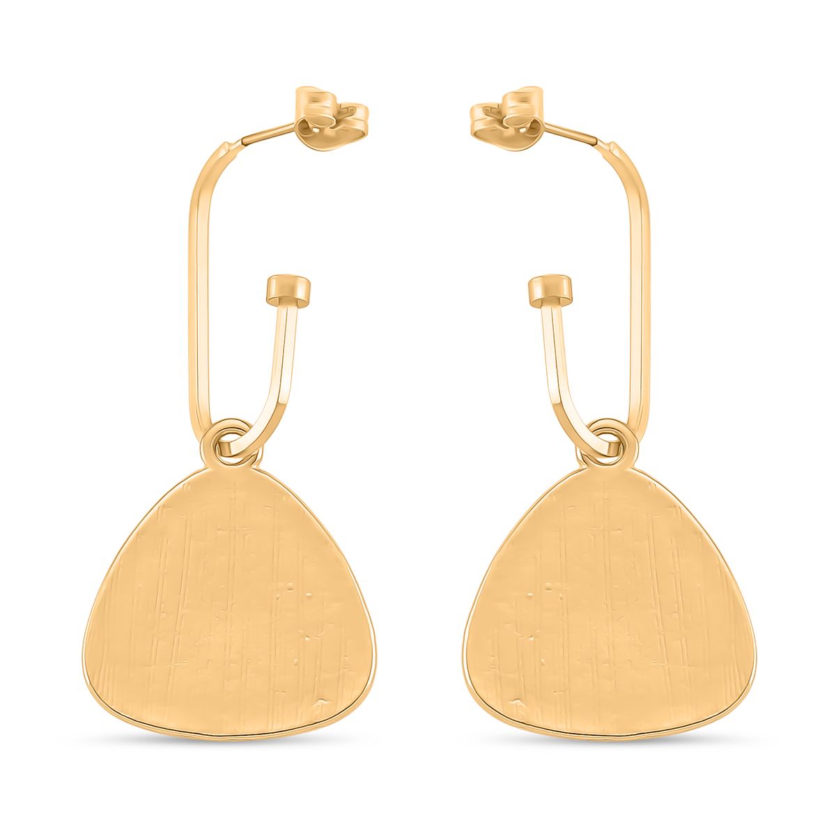 Weiße Muschelkernperlen Ohrringe, Goldfarben