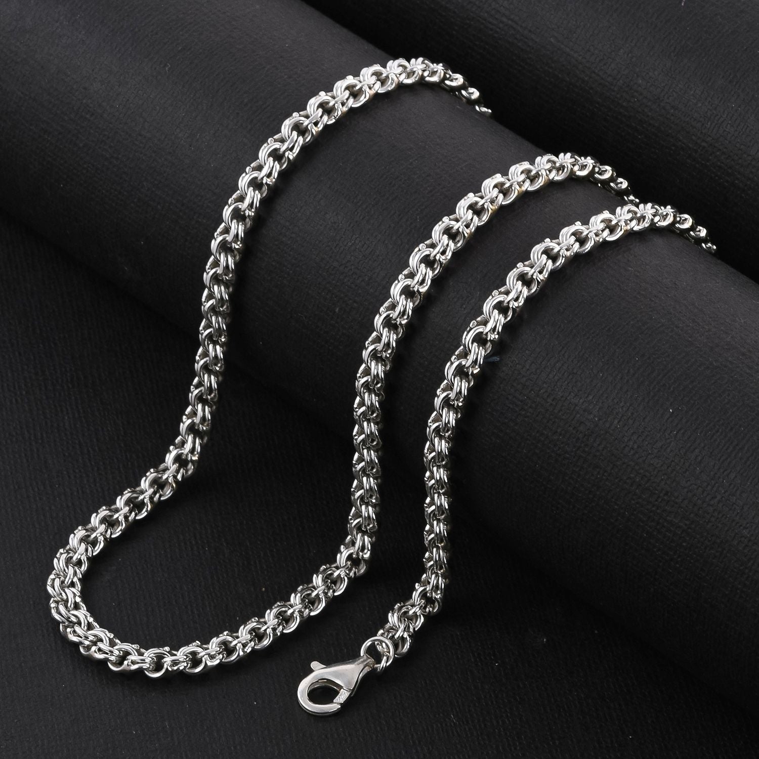 Royal Bali - 925 Silber Halskette, ca. 50 cm, ca. 35,00g