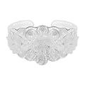 Royal Bali Kollektion - floraler Armreif, 18,5 cm - 26g