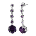 GP Italian Garden Kollektion - Afrikanische Amethyst und blaue Saphir-Ohrringe - 6,89 ct.