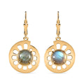 GP Bella Italia Kollektion - Labradorit und Kanchanaburi blaue Saphir-Ohrringe - 5,20 ct.