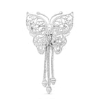 Schmetterlings-Anhänger, 925 Silber rhodiniert, ca. 10,90g