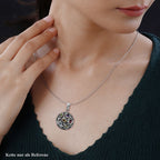 Royal Bali - Roter Granat, Himmelblauer Topas Anhänger 925 Silber ca. 1.50 ct