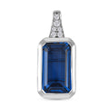 Ceylonfarbener Quarz und Zirkon-Anhänger - 5,27 ct. 