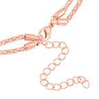 2er Set - Weiße Kristall Halskette, ca. 50 cm 5.00 ct