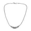 Royal Bali Kollektion - schlichte Halskette in Silber, 45 cm - 24,60g