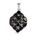 Elite Shungit Anhänger 925 Silber platiniert ca. 5,52 ct.