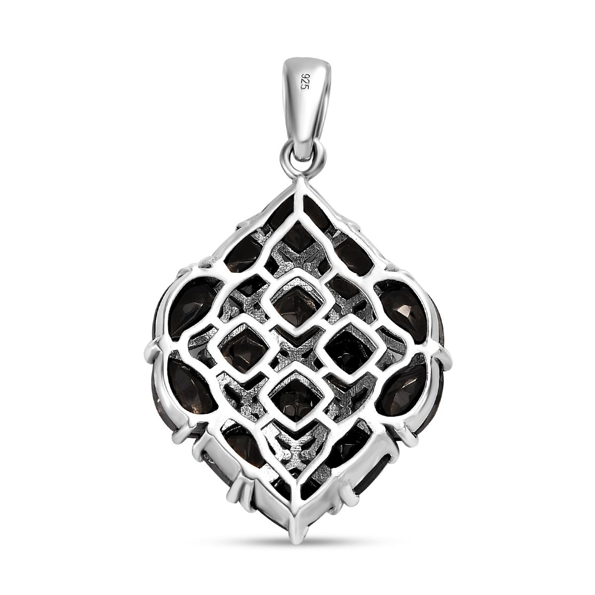 Elite Shungit Anhänger 925 Silber platiniert ca. 5,52 ct.