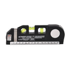 Multifunktionales Laser-Wasserwaage-Set mit Maßband, 3 Libellen & 3 Laserlinienmodi, inkl. Batterien, 18,8x3,5x6,3 cm
