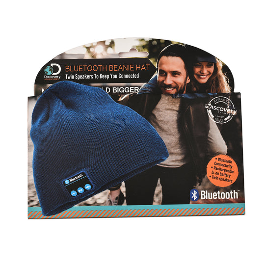 Beanie Mütze mit Bluetooth Kopfhörer, Einheitsgröße, Grau