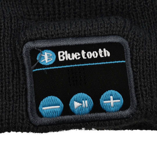 Beanie Mütze mit Bluetooth Kopfhörer, Einheitsgröße, Grau