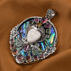 Royal Bali Kollektion - Mehrfach-Turmalin Anhänger, 925 Silber ca. 13,23 ct