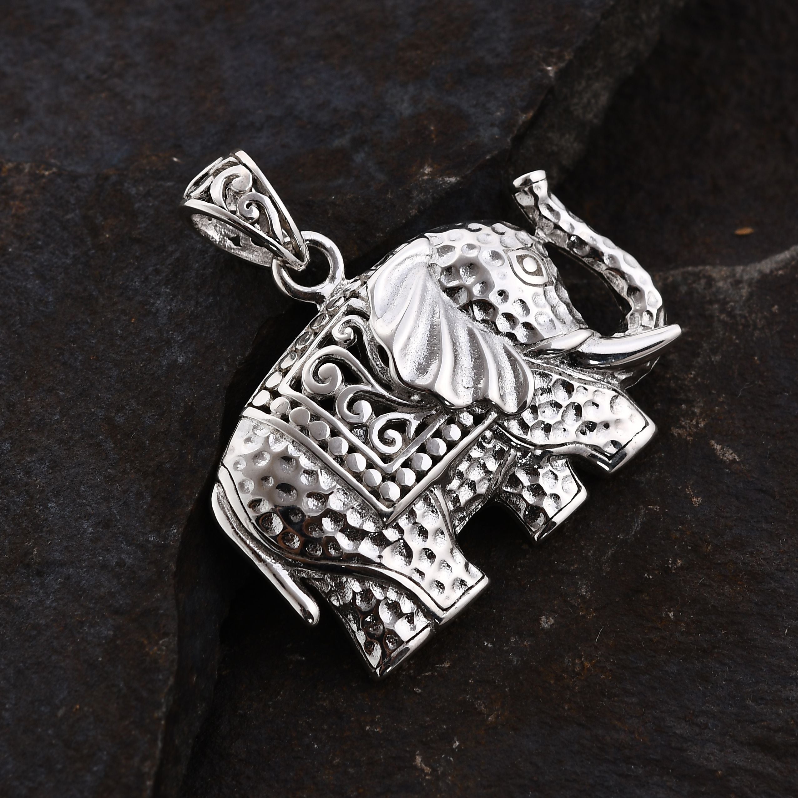 Royal Bali Kollektion - Elefant Anhänger, 925 Silber