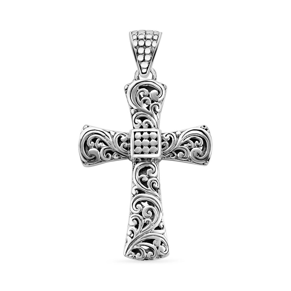 Royal Bali Kollektion - Kreuz Anhänger, 925 Silber, ca. 5,50g