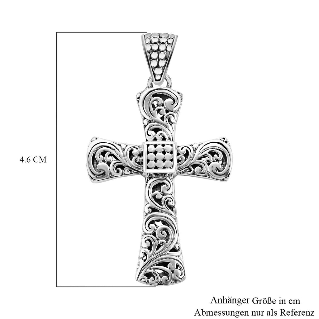 Royal Bali Kollektion - Kreuz Anhänger, 925 Silber, ca. 5,50g
