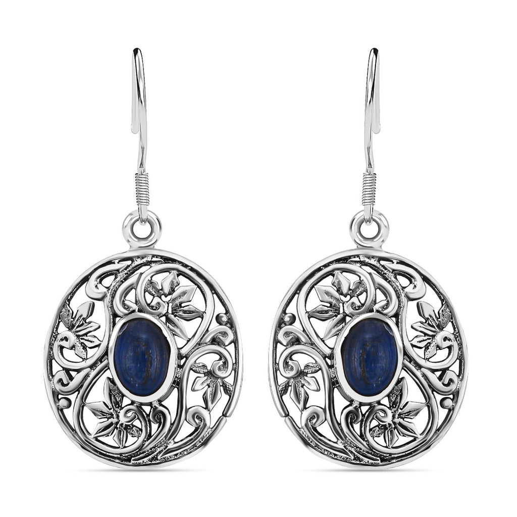 Royal Bali Kollektion - Kyanit Ohrringe 925 Silber ca. 2.08 ct