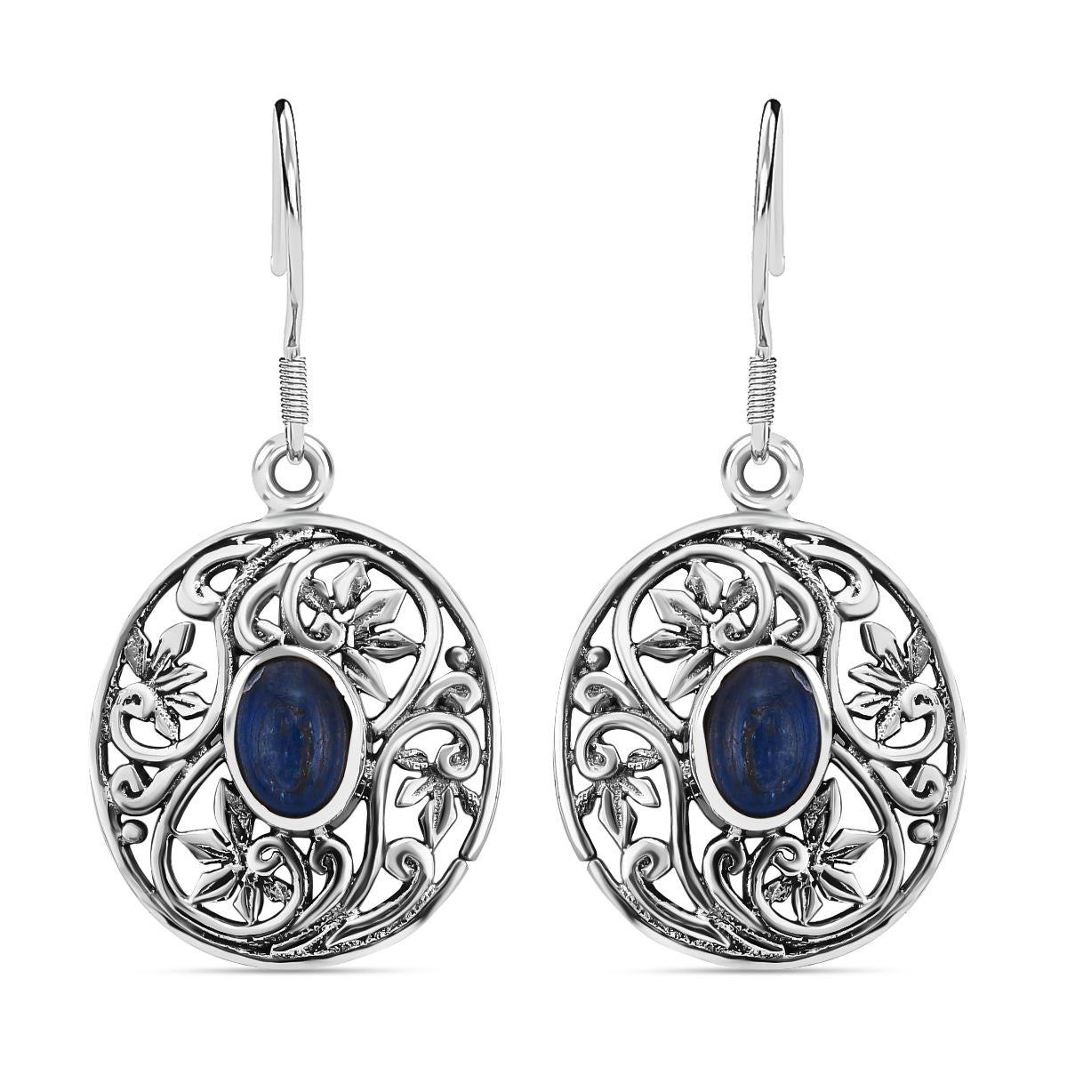 Royal Bali Kollektion - Kyanit Ohrringe 925 Silber ca. 2.08 ct
