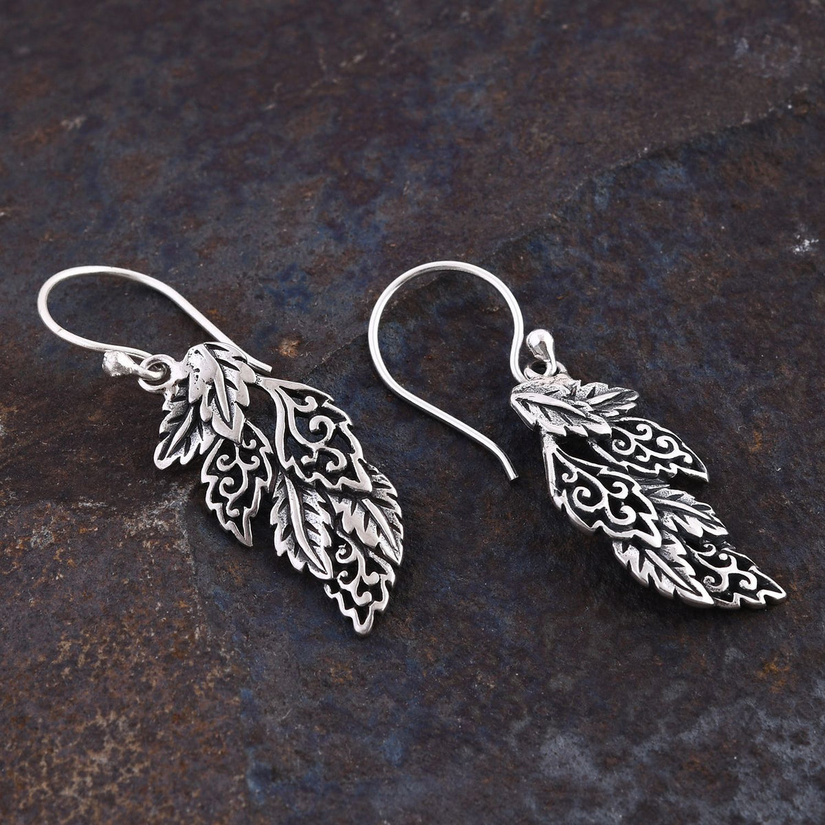 Royal Bali - 925 Silber Ohrringe, ca. 2,80g