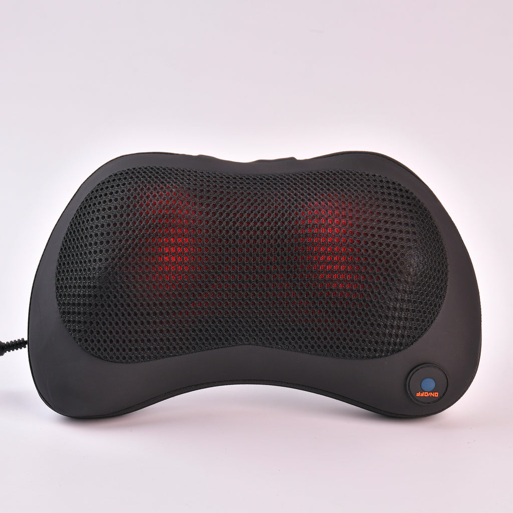 Shiatsu Massagekissen für Nacken und Rücken mit Heizfunktion, Schwarz