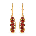 Natürliche Mosambik Granat-Ohrringe - 3,58 ct.