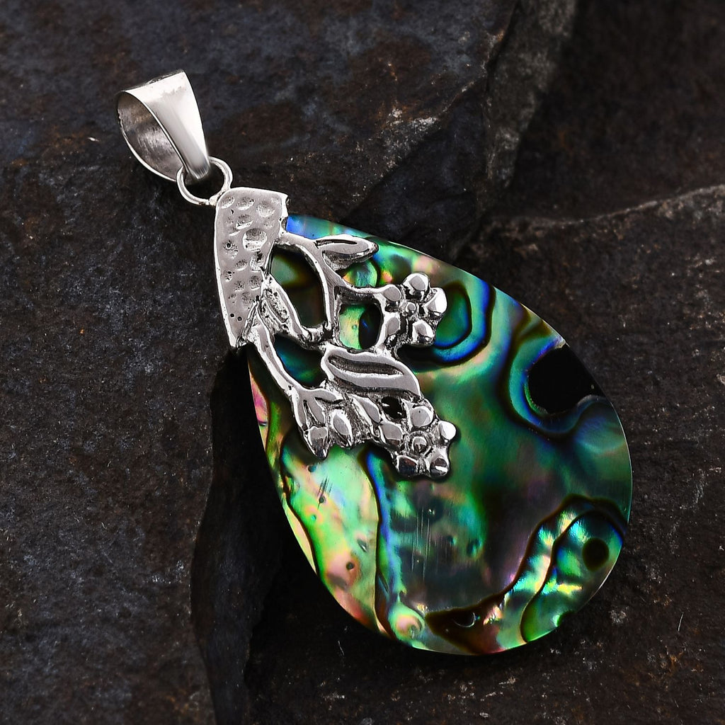 Royal Bali Kollektion - Abalone Muschel Anhänger 925 Silber