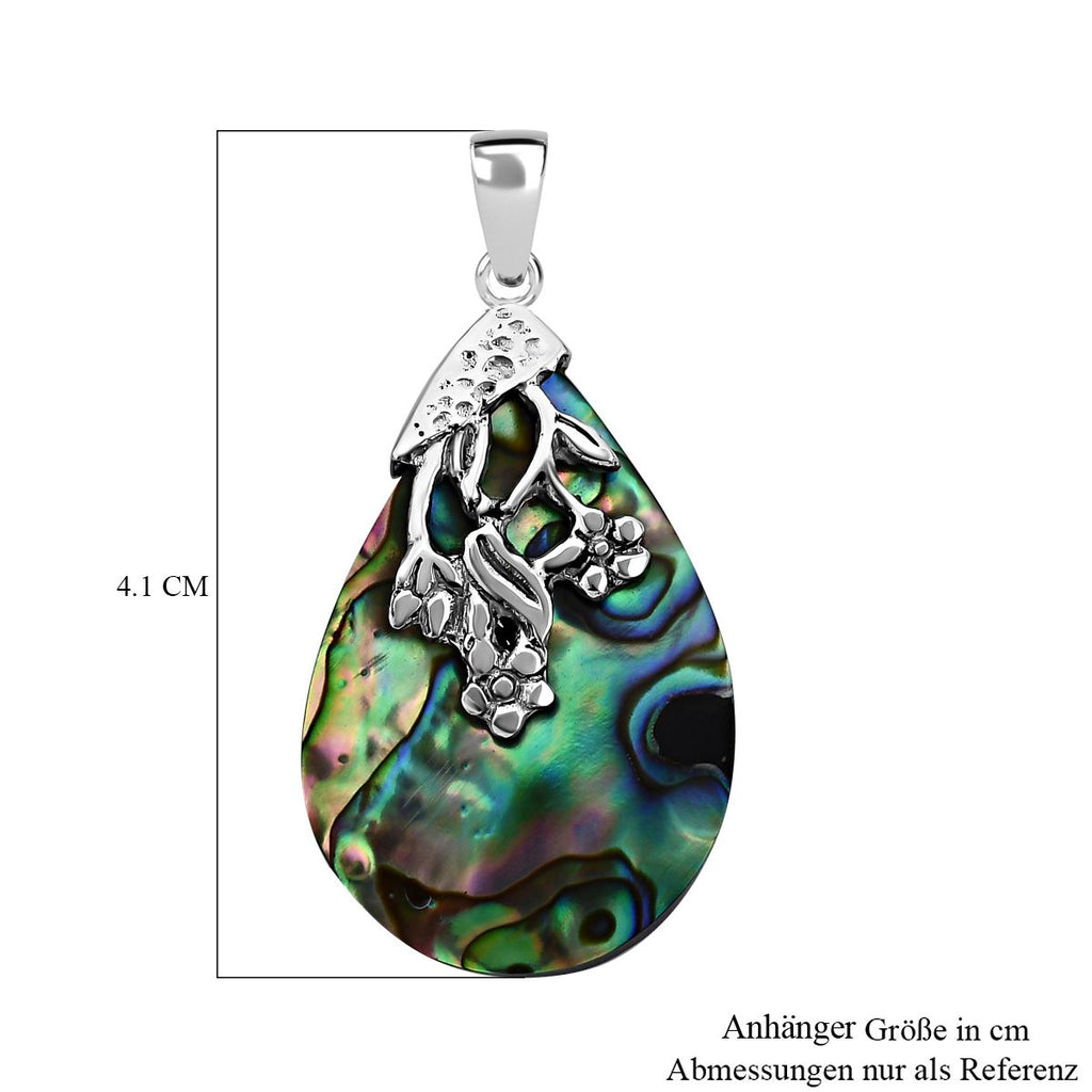 Royal Bali Kollektion - Abalone Muschel Anhänger 925 Silber