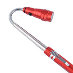 2er Set - Flexible LED Taschenlampen aus Aluminium mit Magnet, 17x2.2cm, Rot