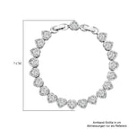 Weißes Zirkonia Armband ca. 19 cm  ca. 10,00 ct