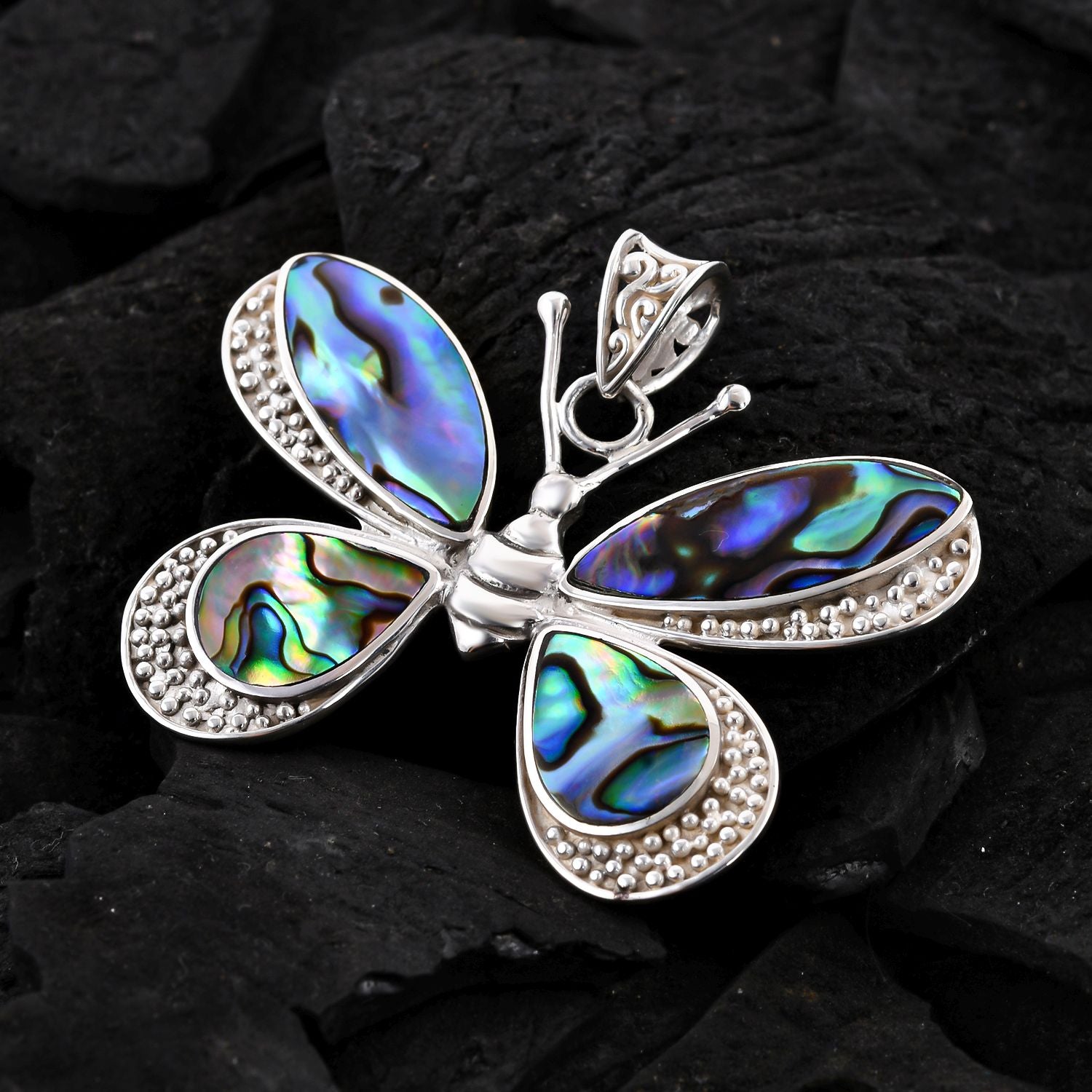 Royal Bali -  Abalone Muschel Anhänger 925 Silber