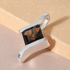 Rauchquarz-Anhänger, 925 Silber ca. 2.15 ct