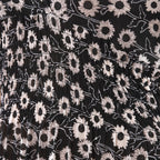Maxikleid mit gesmokter Taille und Flatterärmeln, One Size, Schwarz