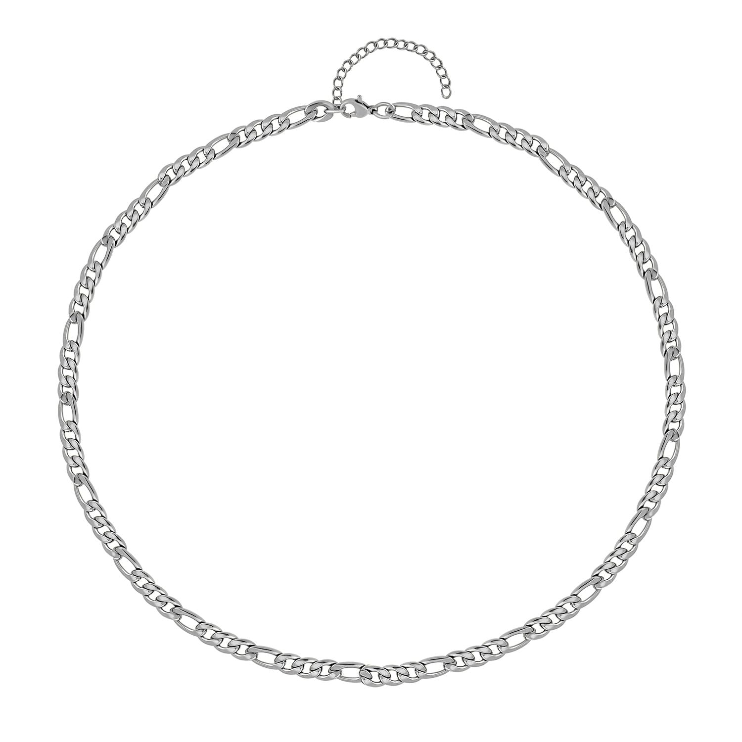 Figarokette, ca. 50 cm, Edelstahl ca. 27,50g, silberfarben