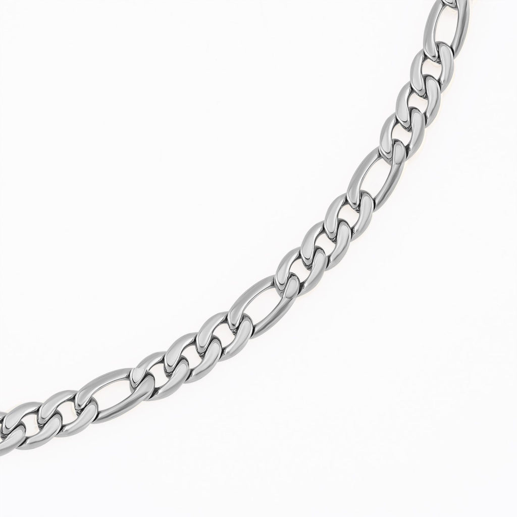 Figarokette, ca. 50 cm, Edelstahl ca. 27,50g, silberfarben