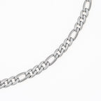 Figarokette, ca. 50 cm, Edelstahl ca. 27,50g, silberfarben