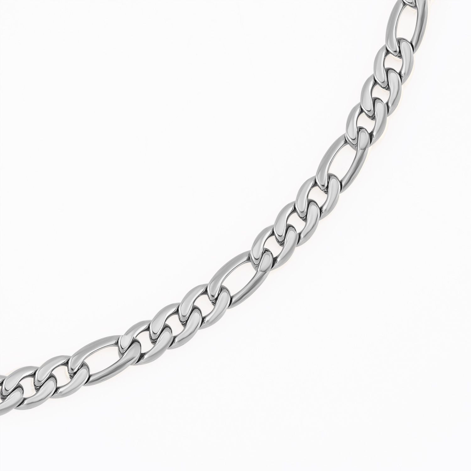 Figarokette, ca. 50 cm, Edelstahl ca. 27,50g, silberfarben