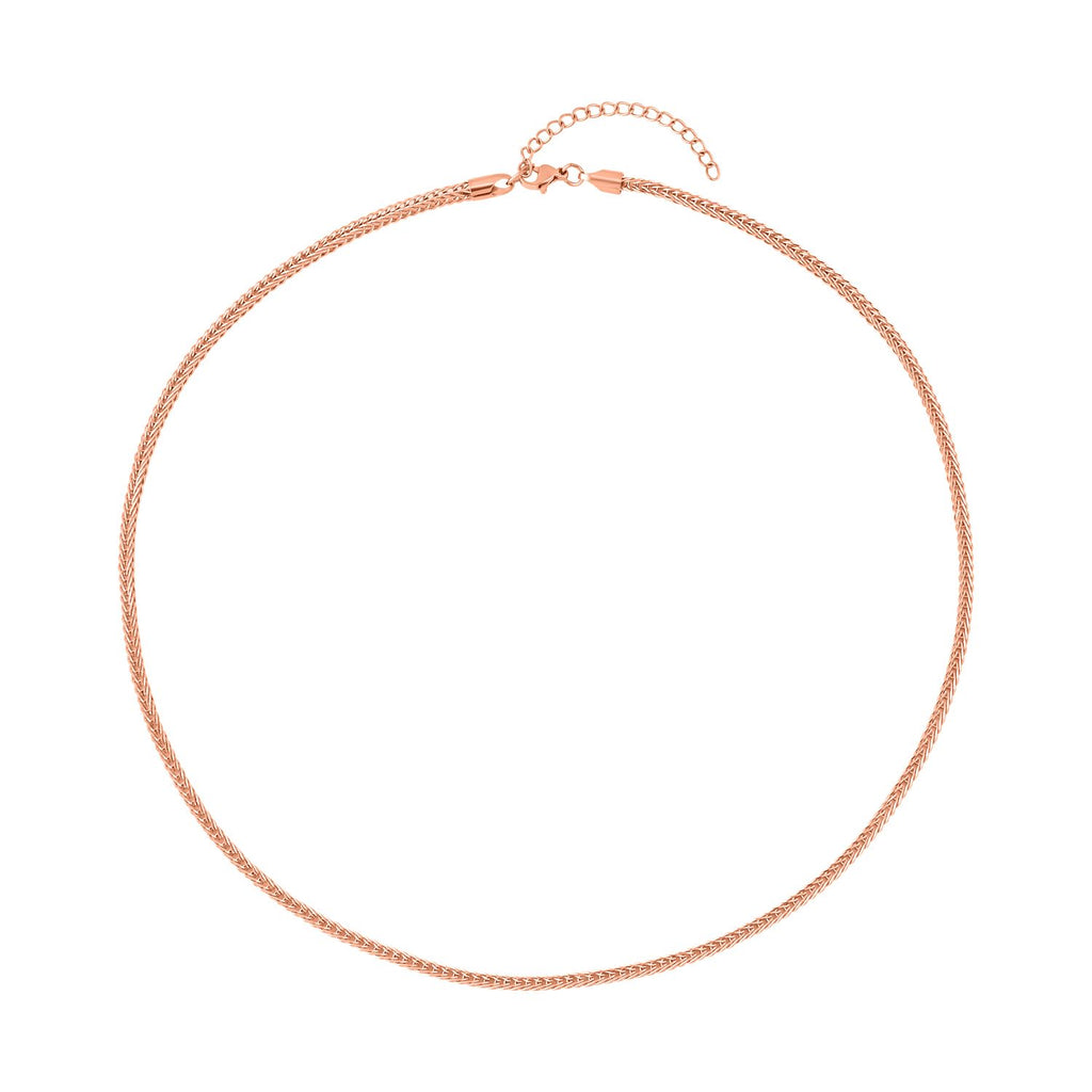 Spigakette, ca. 50 cm, Edelstahl IP Rosa Plattierung ca. 9,00g