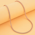 Spigakette, ca. 50 cm, Edelstahl IP Rosa Plattierung ca. 9,00g