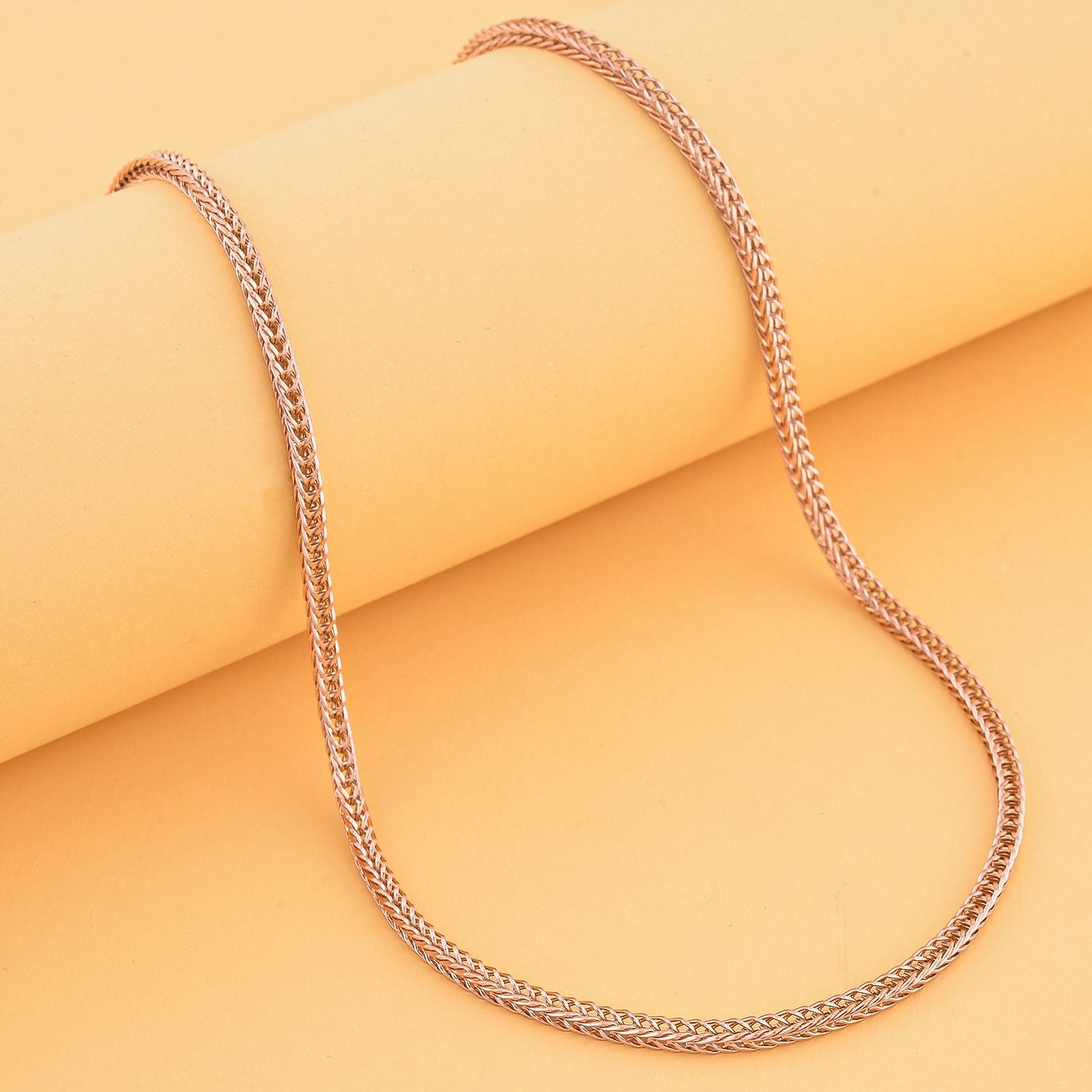 Spigakette, ca. 50 cm, Edelstahl IP Rosa Plattierung ca. 9,00g