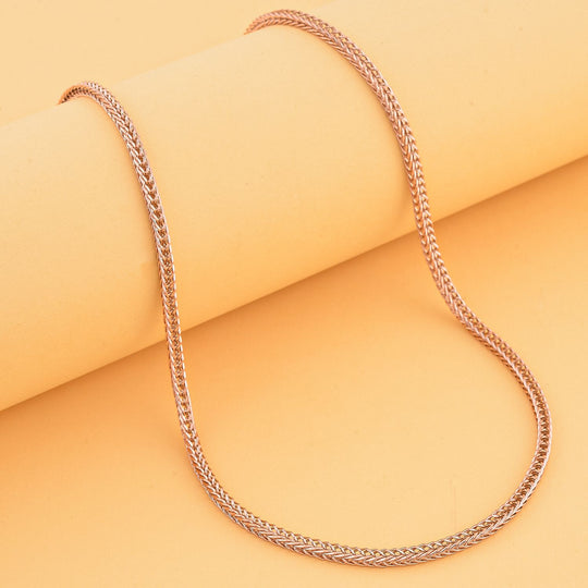 Spigakette, ca. 50 cm, Edelstahl IP Rosa Plattierung ca. 9,00g