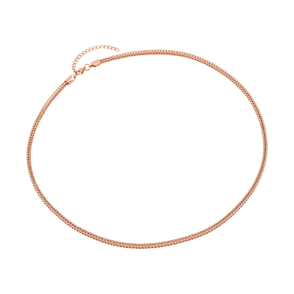 Spigakette, ca. 50 cm, Edelstahl IP Rosa Plattierung ca. 9,00g