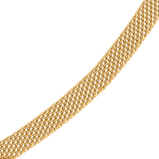 Bismarck Halskette, ca. 50 cm + 5 cm Extender, Edelstahl, ca. 6,50g, goldfarben