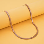 Schlangen Halskette, ca. 50 cm, Edelstahl, ca. 15,00g, roséfarben