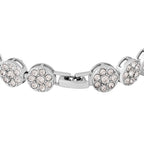 Weißes Kristall-Armband ca. 19 cm