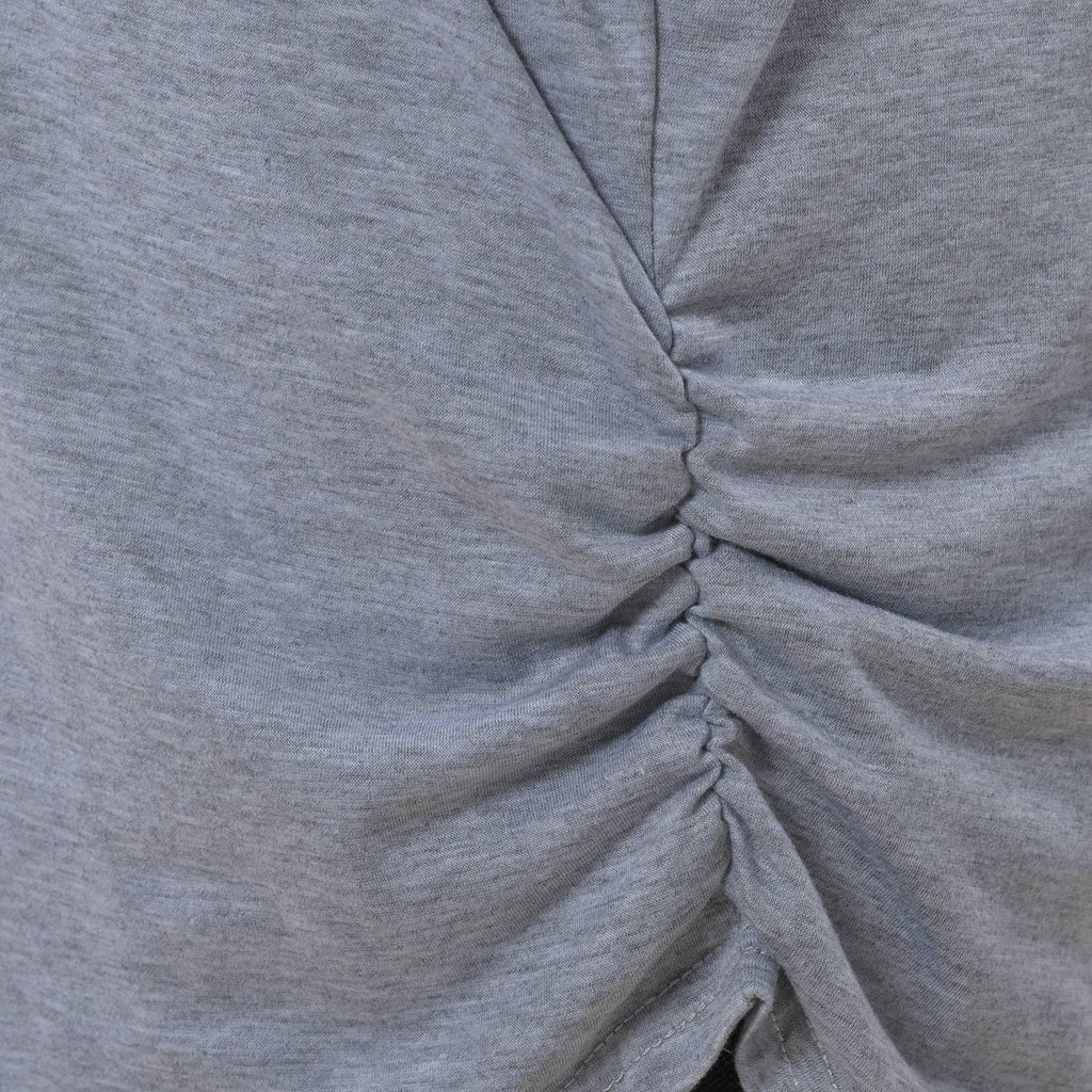 TAMSY - T-Shirt V-Ausschnitt, Einheitsgröße Grau