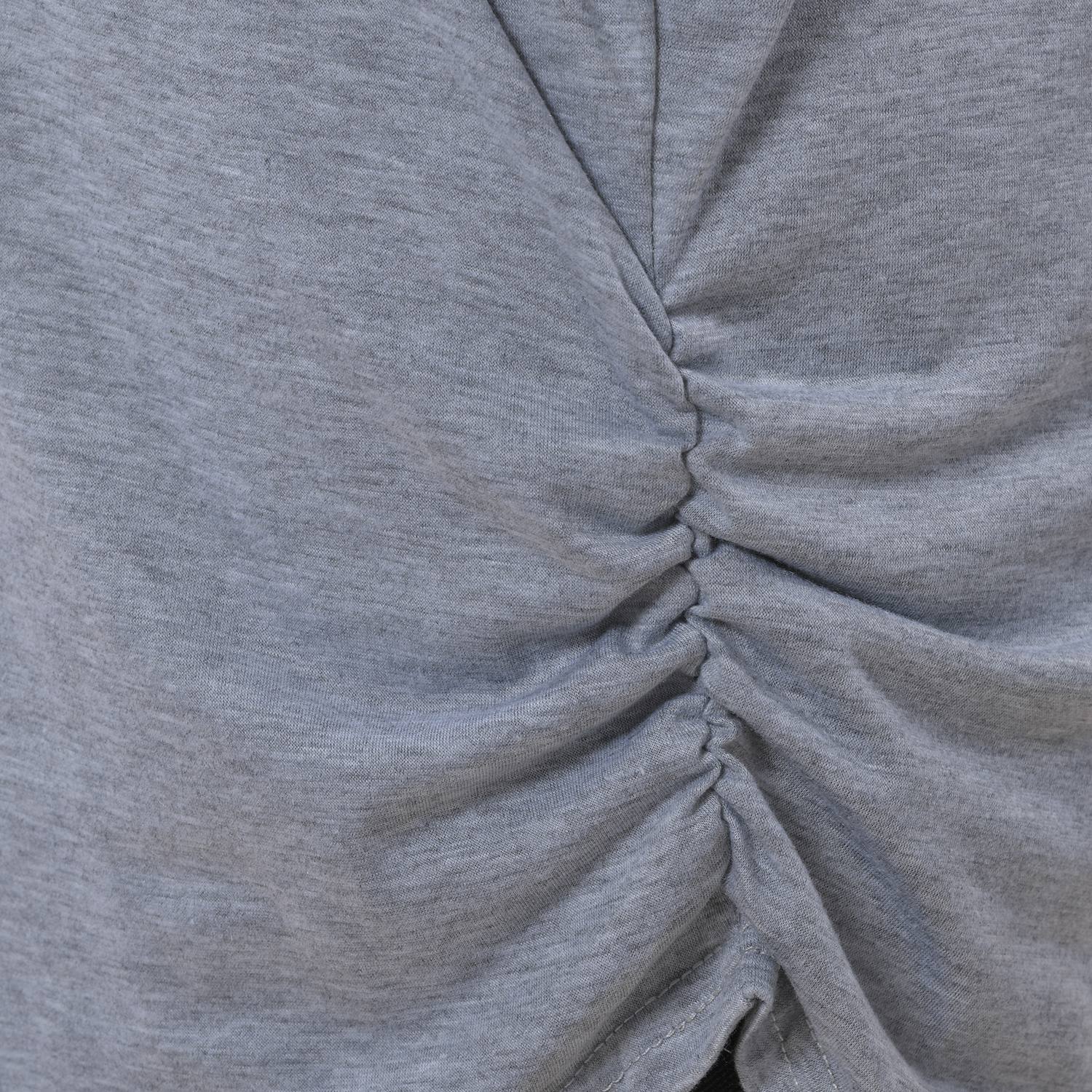 TAMSY - T-Shirt V-Ausschnitt, Einheitsgröße Grau