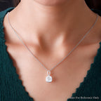 LUSTRO STELLA - weißer Zirkonia-Anhänger, 925 Silber ca. 4,64 ct